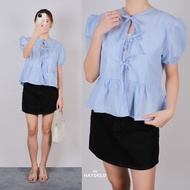 HAYDELD - Coquette Top | Women's Coquette top | KOREAN WOMEN'S Blouse | Ribbon Top | WOMEN'S TOPS