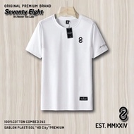 Seventy Eight Cool Adult Men's Distro T-Shirt Bandung Combed 24s Casual Comfortable Standard