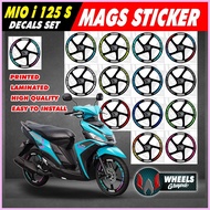 § ◎ ∆ Mio i 125s Yamaha Mags Decals Set (Front & Back)