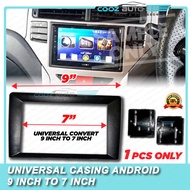 Universal Convert 9" To 7" Android Double Din Player Casing 9 Inch To 7 Inch