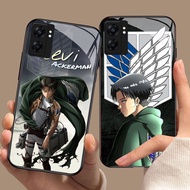 YS-12 Attack on Titan HD Glass Casing for OPPO A57 A77S A17 A36 A77 A57S A76 A96 Reno 10 13 Pro Real