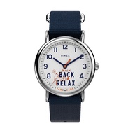 Timex TW2V41900 WEEKENDER SEASONAL นาฬิกาข้อมือUnisex สายผ้า สีน้ำเงิน