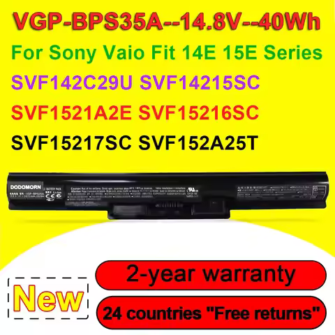 VGP-BPS35A Laptop Battery For Sony Vaio Fit 14E 15E SVF142C29U SVF14215SC SVF1521A2E SVF15216SC SVF1