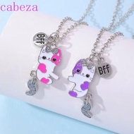 CABEZA Best Friend Magnetic Necklace, Cartoon Animals Electroplate Cartoon Pendant Necklace, Cartoon