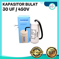 Round Capacitor 30 UF 450V Akeno Cable