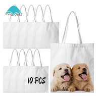 Sublimation Tote Bags Blanks 15 X 13 Inch Polyester Canvas Tote for DIY Crafting Heat Transfer Bag f