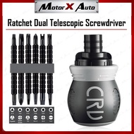 34 in 1 short handle ratchet multi-purpose screwdriver set magnetic ratchet screwdriver with retract