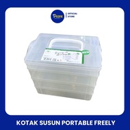 FREELY GREENLEAF STACKING BOX MULTIPURPOSE CARRYING BOX/