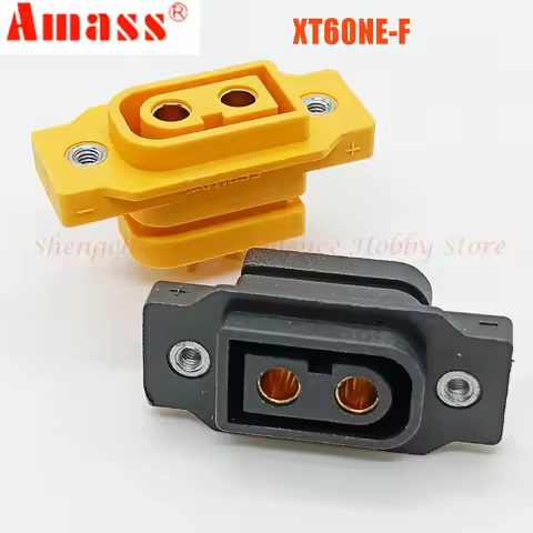 Amass XT60NE-F Female XT60H-M Battery Connector Fixable High Current Gold Plated Plugs for Rc Drone 