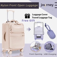 20/24/28 Inch Nylon Luggage Ultra Light  with USB Charging port waterproof Carry on suitcase Koper 行