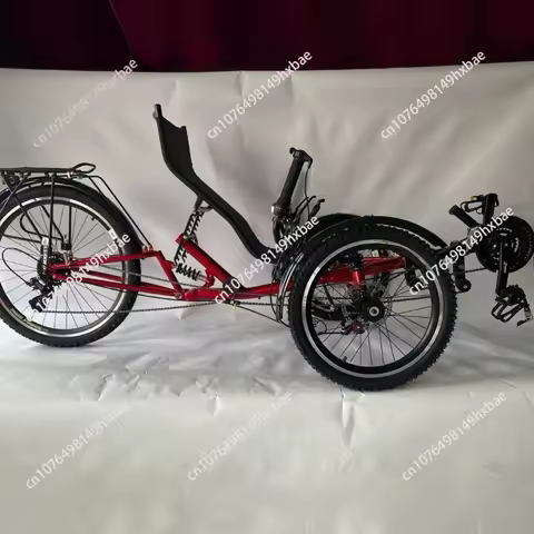 Bike Outdoors 26 Inches Recumbent Tricycle 3 Wheel Adults Recumbent Trike
