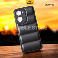 Case Vivo Y03 Vivo Y03T Case 3D Jacket Design / Case Macaron Black Pillow Motif Vivo Y03 Vivo Y03T