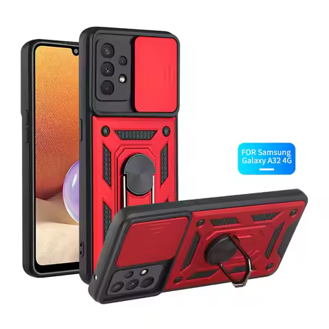 Camera Protect Armor Case For Samsung Galaxy A32 A52 A22 A72 5G 4G A12 A82 A02S A42 Car Magnetic Hol