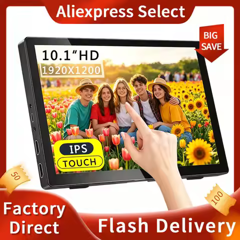 10.1inch Portable monitor 1920*1200 lcd display TFT gaming monitor for pc Raspberry Pi Laptop PS4 Xb