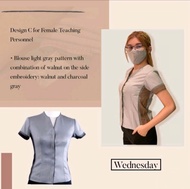 DepEd Teachers Female Uniform RTW Ready to Wear (Wednesday)