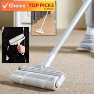 Sticky Roller Mop – 19/24cm Long Handle Dust Remover for Hair, Fur & Pet Cleaning | Free Refill Stic