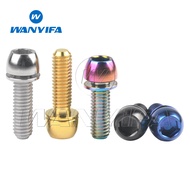 Wanyifa Titanium Screws M6x16 18 20 mm cup head Screw Socket Hex Bolt with Washers Ti Fasteners