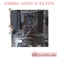 For GIGABYTE A520M AORUS ELITE Motherboard Socket AM4 128GB DDR4 AMD A520 Motherboard Tested OK