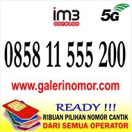 Nomor Cantik IM3 Indosat Prabayar Support 5G Nomer Kartu Perdana 0858 11 555 200