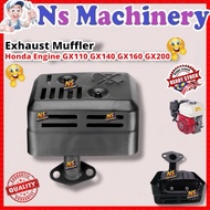 Honda Gx160 Muffler Exhaust Gx200 168F 5.5hp 6.5hp 7.0hp 7.5hp Ousen Enjin Pam Air Ogawa Engine Muff