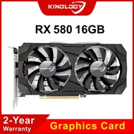 ✥Kinology RX 580 16GB 2048SP Brand New Graphics Card RX588 GPU 16 G Game Video VGA DDR5 AMD RadN]xq