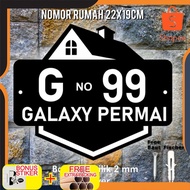 Acrylic house number 22x19 - 22x19 Cool