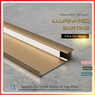 Aluminum Alloy Floor Line with Light Metal Baseboard 6cm/8cm Skirting Line