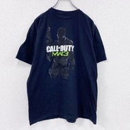 二手古著召喚MW3短袖印花T卹，黑色，氣槍服，XL碼