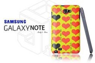 【傑克小舖】SAMSUNG NOTE N7000 i9220 手機殼 皮革 個性化 Hide YELLOW HEART