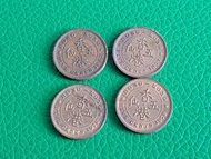 香港五仙 5cents 4個 1963,1972,1978x2