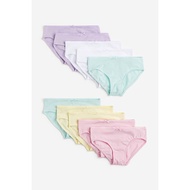 HM ชุดชั้นในเด็ก ผ้าฝ้าย แพ็ค ผ้าซับเหงื่อเอวกลางสวมใส่สบาย กางเกง ความยืดหยุ่น 95 ผ้าฝ้าย 5 โพลีเอส