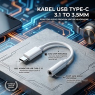 Audio Speaker Cable Type C to Aux 3.5mm USB Type C Cable 3.1 to 3.5mm Audio Jack Converter Female 10