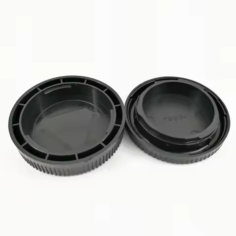 Rear Lens Cap + Camera Front Body Cap Set for Panasonic Olympus Micro 4/3 M43 MFT GH5 GH4 G9 G7 GX9