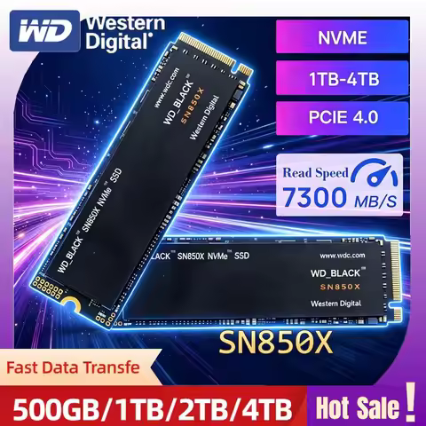 Western Digital SN850X 1TB 2TB 4TB WD_BLACK M.2 2280 NVMe PCIe Gen 4.0x4 SSD Solid State Drives for 