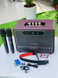Loa Xách Tay Bọc Da Cao Cấp - MK6 1 Bass 16 1 Trung Công Suất Tối Đa 200W Cho Âm Thanh Mạnh Mẽ Lo