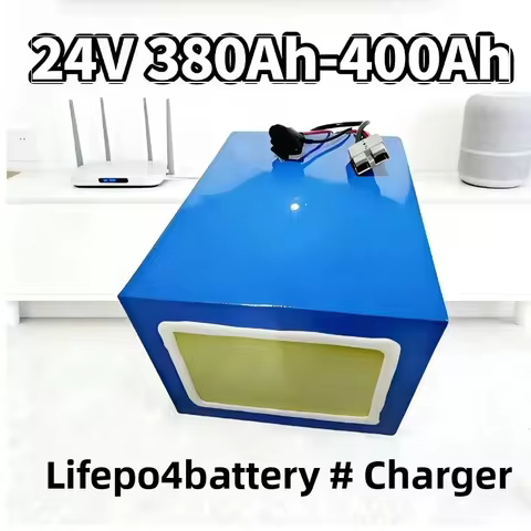 24V 380Ah/400Ah LiFePO4 LFP Battery Pack + 20A ChargerEngineered for off-grid solar systems, yachts,
