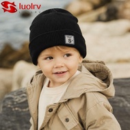 LUOLRV Baby Brimless Hat, Letter Embroidered Corduroy Children Melon Beanie, Fashion Adjustable Spri