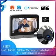 Tuya Smart 1080P Wifi Peephole Video Camera One Way Speaker Home