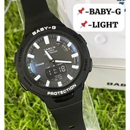(2-year warranty) jam tangan perempuan 100% Original Baby G BA-110 Woman Resin watch strap Girl Ladi