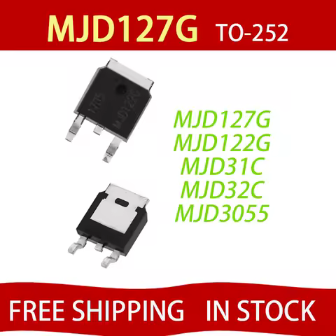 50pcs MJD122G MJD127G J122G J127G MJD122 MJD127 TO-252 MJD31C J31C MJD31CT4G MJD32CT4G MJD32C J32G M
