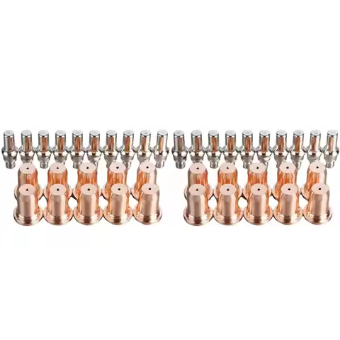 A02F-40PCS IPT-60 PT-60 IPT-40 PT40 Electrode 52582 Nozzle 51313P Fit Plasma Cutter Torch Consumable