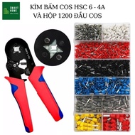 Kìm bấm cos pin kim rỗng kiềm bóp cốt 0.5mm 6mm 16mm kềm ép đầu cosse dây điện đa năng HSC8 6-4 HSC8