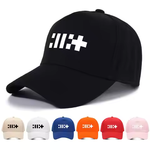 Unisex Kpop ILLIT 100% Cotton Classic Streetwear Baseball Cap Adjustable Snapback Printed Design
