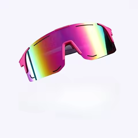 Ladies' Pink Fashionable Glasses Sturdy PC Frame Trendy Surround Lightweight Glasses