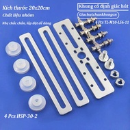 20x20 shaping frame, aluminum frame, fixed suction cup leg size 20x20cm