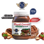 MUNIF HIJJAZ SINGLE atau COMBO 3JAR MUNIF COCOA HAZELNUT SPREAD (350G) - sapuan kacang hazel & cokla