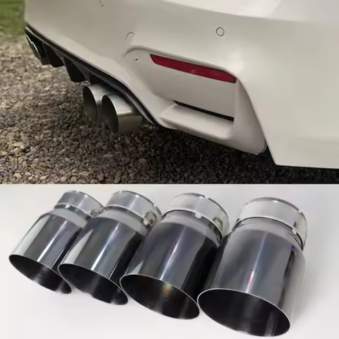4 Pieces Stainless Steel Exhaust tips for BMW F87 M2 F80 M3 F82 F83 M4 Direct Fit Exhaust Tip other 