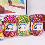 Crochet Yarn Cotton Yarn Milk Cotton Yarn Thread Knitting Yarn Rainbow Yarn Yarn Crochet Colourful Y