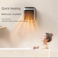 Electric Heater Mini Ceramic Plug-in Heater 800W Low Consumption 2 Modes with Remote Control for Hom