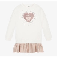 GUESS KIDS - MIXED FABRIC LS DRESS - K4BK15K8D80